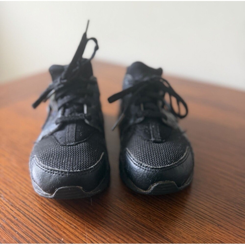 Nike Air Huarache Run ‘Triple Black’ Kids Sneakers 704949-016- SZ 13 C